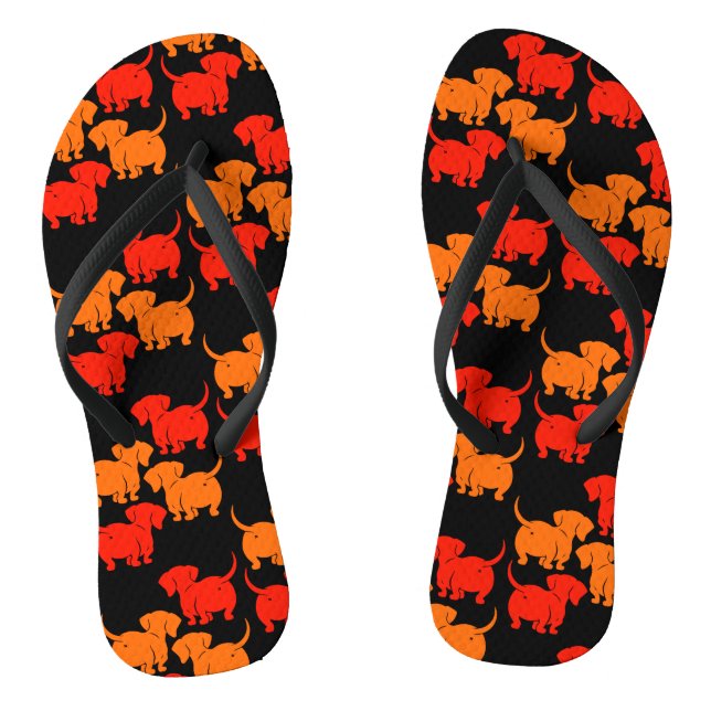 Chanclas Patrones de perro Dachshund alemán (Plantilla)