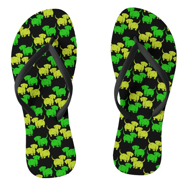 Chanclas Patrones de perro de Dachshund alemanes (Plantilla)