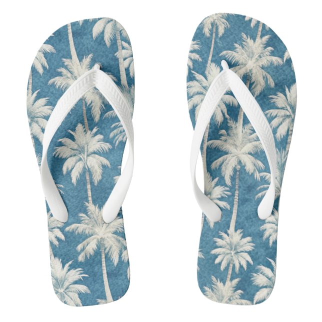 Chanclas Pattern Palms Beach (Plantilla)