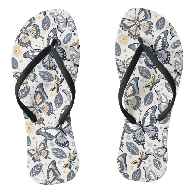 Chanclas Pattern The Wave of Butterflies (Plantilla)