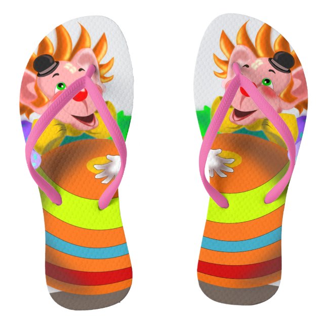 Chanclas Payaso loco feliz (Plantilla)