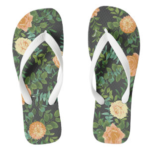 Chanclas Peach Darray Gray Boda Rosa Floral