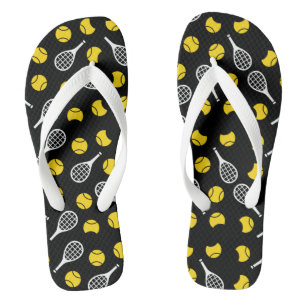 Chanclas Pelotas de tenis y raquetas medio regalo genial de