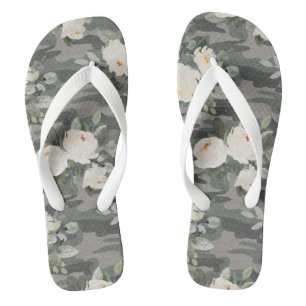 Chanclas Peony Camo flip flops