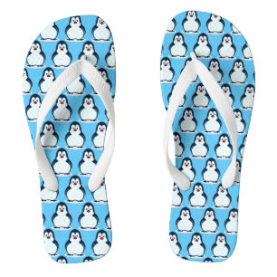 Chanclas Pequeño diseño de pingüinos