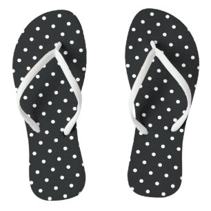 Chanclas Pequeños polvos de carbón de carbón blanco negro