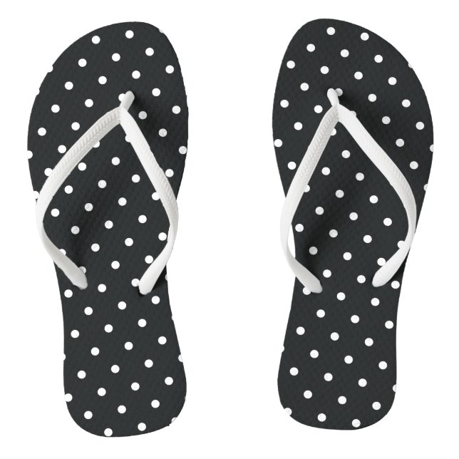 Chanclas Pequeños polvos de carbón de carbón blanco negro (Plantilla)