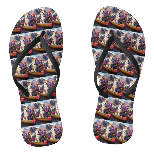 Chanclas Perro Akita en un pádel: una aventura escénica (Plantilla)