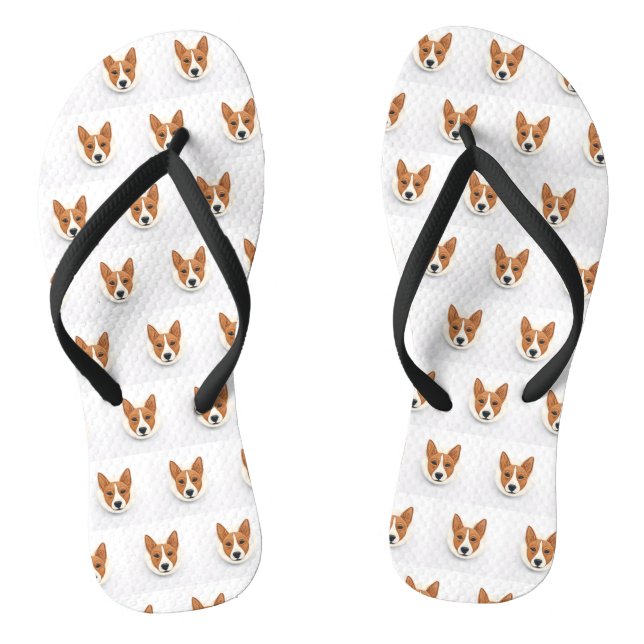 Chanclas Perro Basenji 3D inspirado (Plantilla)