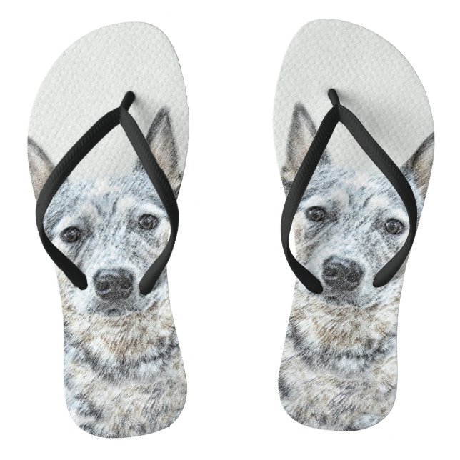 Chanclas Perro de ganado australiano - Arte de perro origin (Plantilla)