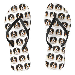 Chanclas Perro de montaña bernés Inspirado en 3D