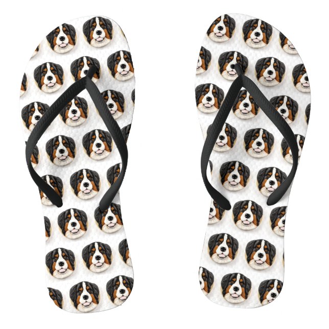 Chanclas Perro de montaña bernés Inspirado en 3D (Plantilla)