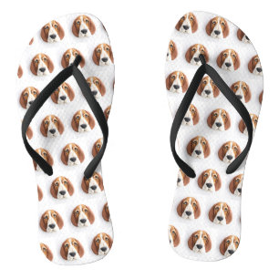 Chanclas Perro del Hound Basset inspirado en 3D