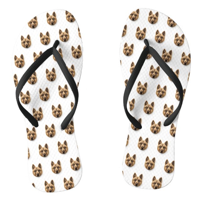 Chanclas Perro Malinoi Belga Inspirado en 3D (Plantilla)