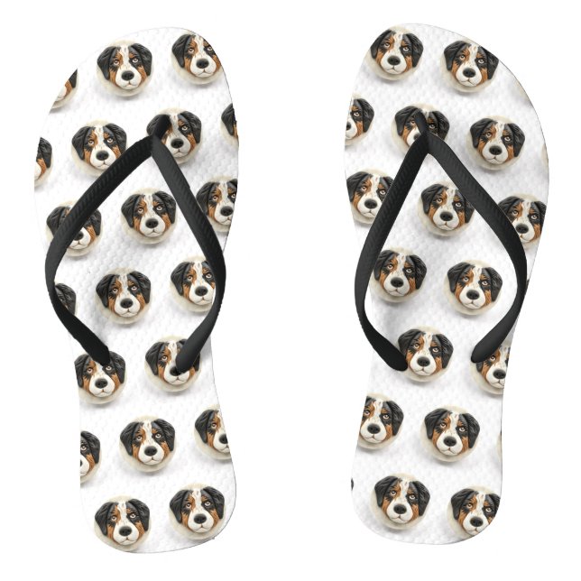 Chanclas Perro Pastor Australiano Inspirado en 3D (Plantilla)
