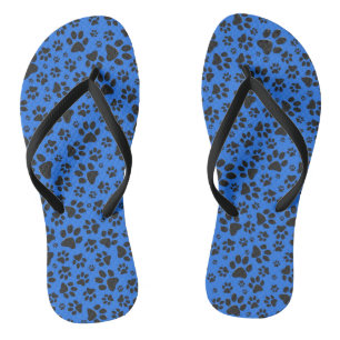 Chanclas Perro Paws Black & White Polka Dot (Punto de polka