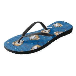 Chanclas Perro Pomerania KiniArt