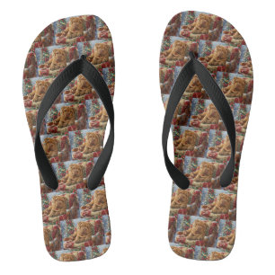Chanclas Perro Shar Pei Navidad Festiva