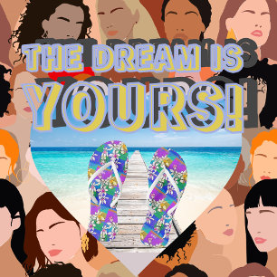 Chanclas Personaliza el regalo inicial, floral y brillante