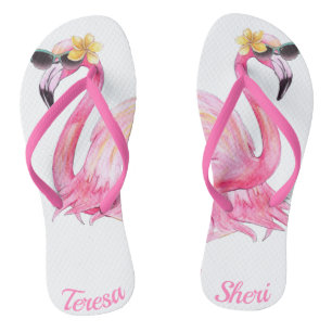 Chanclas Personalizable Hermana Flamingo Flip Flops
