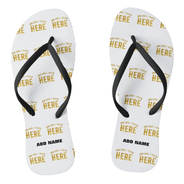 CHANCLAS PERSONALIZABLE MODERNO ESTILO BLANCO VERIFICADO MA (Plantilla)