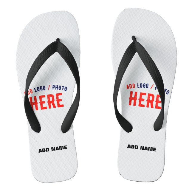 CHANCLAS PERSONALIZABLE MODERNO ESTILO BLANCO VERIFICADO MA (Plantilla)