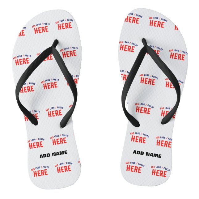 CHANCLAS PERSONALIZABLE MODERNO ESTILO BLANCO VERIFICADO MA (Plantilla)