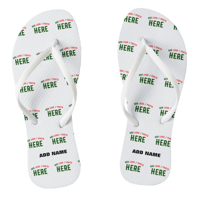 CHANCLAS PERSONALIZABLE MODERNO ESTILO BLANCO VERIFICADO MA (Plantilla)