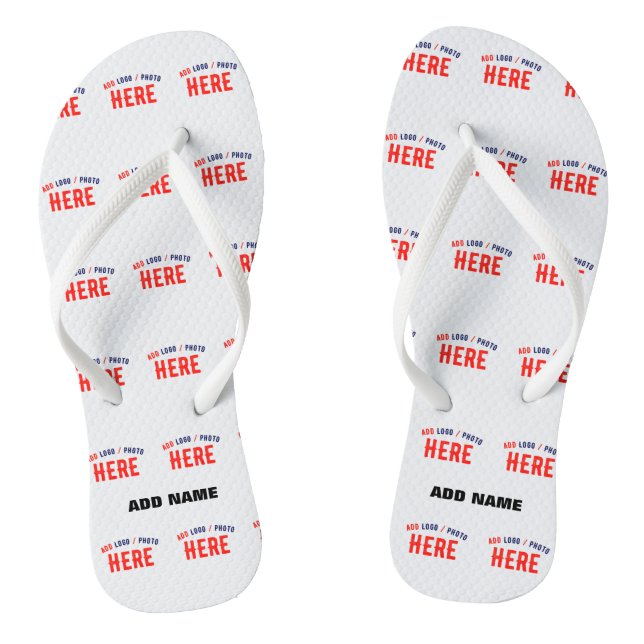 CHANCLAS PERSONALIZABLE MODERNO ESTILO BLANCO VERIFICADO MA (Plantilla)