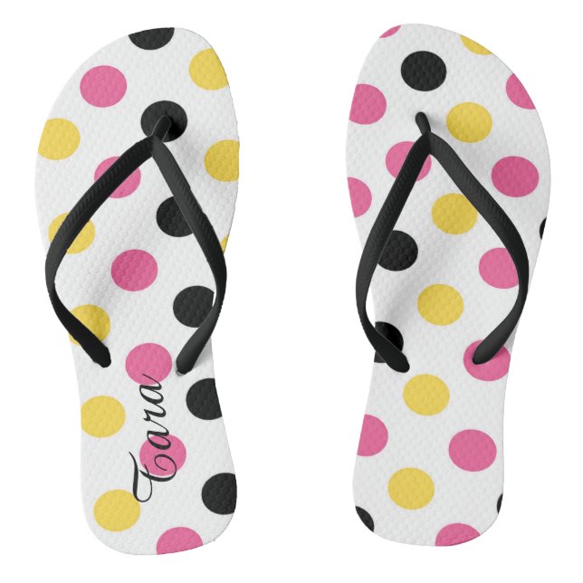Chanclas Personalizadas con Lunares Caprichosos (Plantilla)