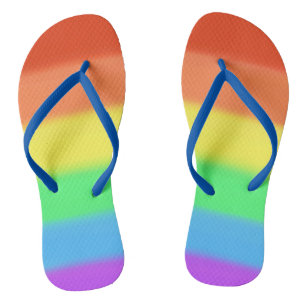 Chanclas personalizadas de arcoíris colorido