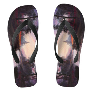 Chanclas personalizadas de paisaje natural foresta