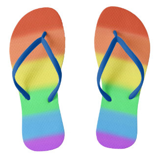 Chanclas Personalizado arcoiris colorido FlipFlops