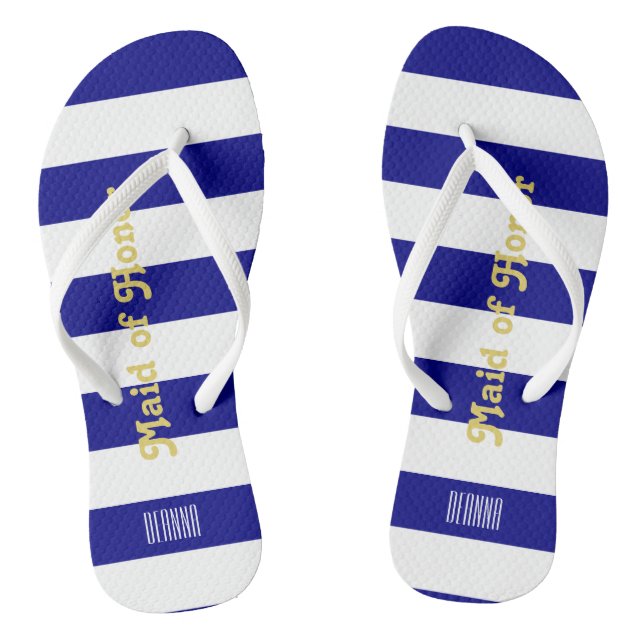 Chanclas Personalizado de la doncella de Honor Flip Flops - (Plantilla)