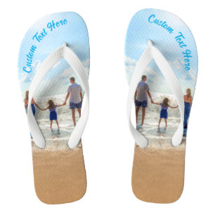 Chanclas Personalizado de texto Flip Flops de regalo con tu