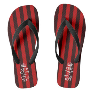 Chanclas Personalizado GUARDE la CALMA y tenga su texto
