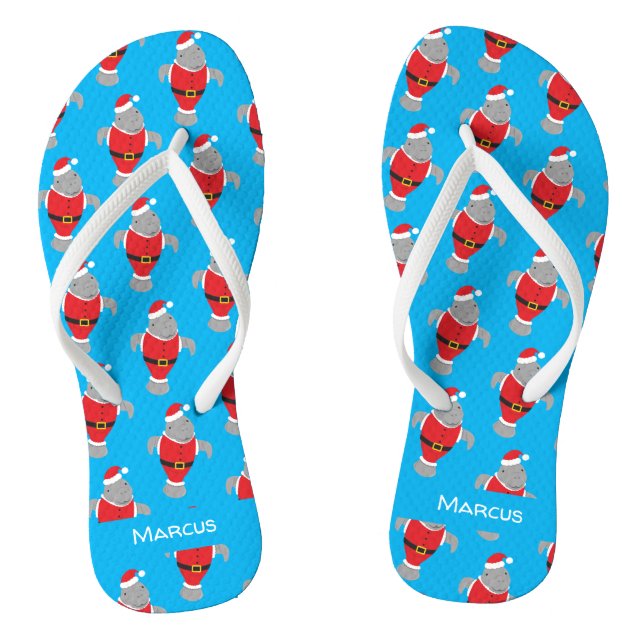 Chanclas Personalizado Manatee en el nombre de la Novedad d (Plantilla)