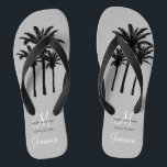 Chanclas Personalizado Mens Beach Wedding Flip Flops<br><div class="desc">Un gran regalo de bienvenida para sus invitados masculinos. Proporcione calzado a sus huéspedes para la ceremonia en la playa. Elke Clarke © Personalizado Monogram Boda de viajes Flip Flops for Beach Weddings. Personalizar con sus nombres, fecha, monograma, apellido de casada inicial y destino. Coincide con el bolso de tote...</div>