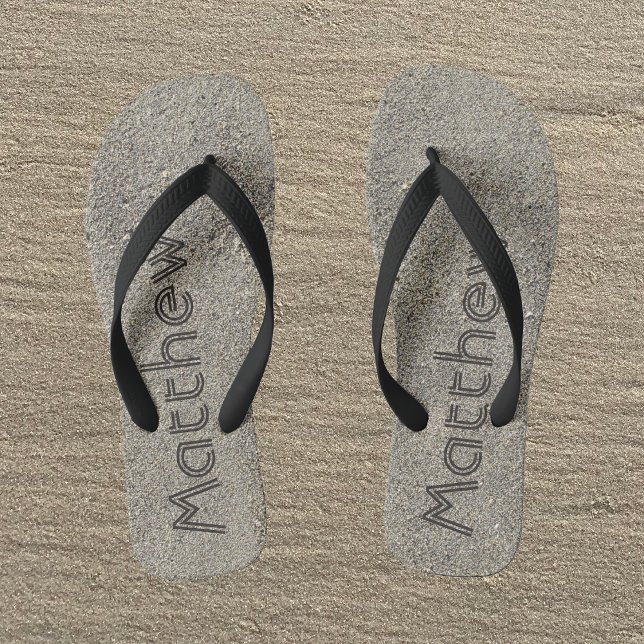 Chanclas Personalizado Monograma Flip Flops de arena para h (Subido por el creador)