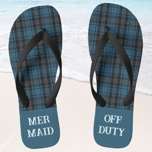 Chanclas Personalizado Plaids Funny Beach Retirement Gifts