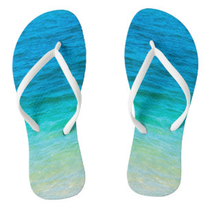 Chanclas Personalizado Template Beach Waves Seaside Adulto
