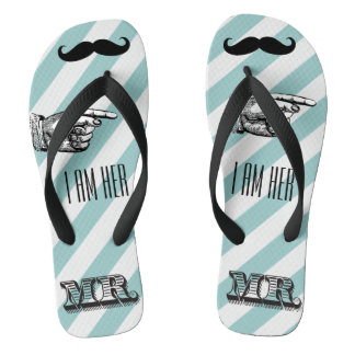 Chanclas Personalizado Vintage Yo soy su Sr. Stripes