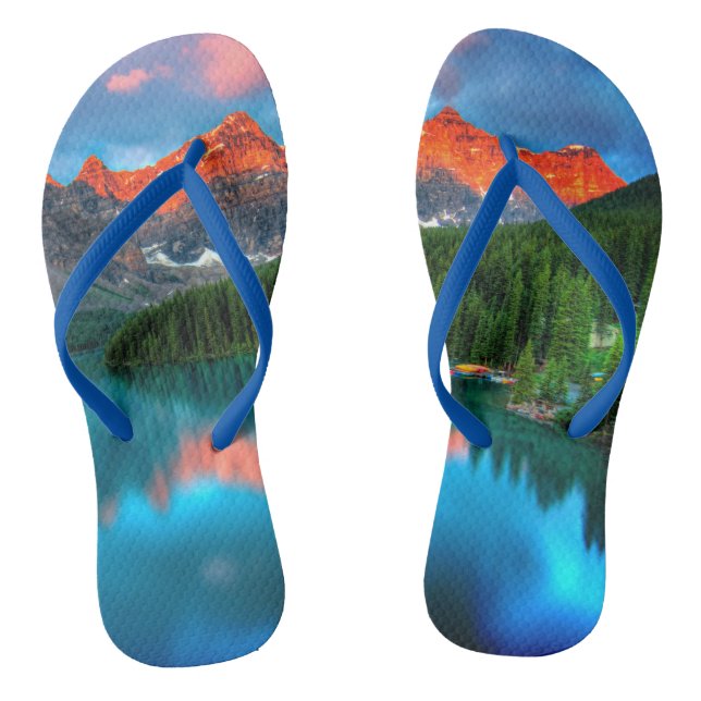 Chanclas Personalizados de Lake Peaks Flip Flops Thongs Jan (Plantilla)