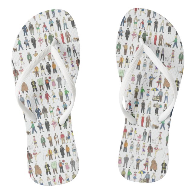 Chanclas Personas de Nueva York Humans (Plantilla)