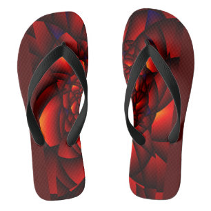 Chanclas Pétalo Rojo Negro Azul