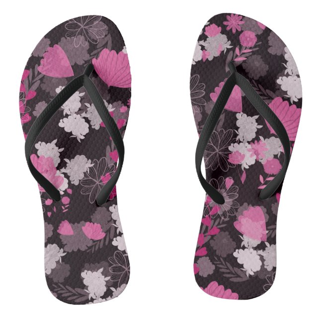 Chanclas Pétalos de Medianoche (Plantilla)