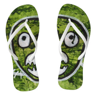 Chanclas Pete Semilla Cráneo Arte de Monstruo Caprichoso y