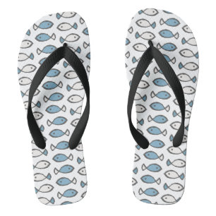 Chanclas Pez Azul Adorable Nada