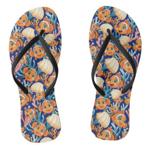 Chanclas Pez payaso Dibujo animado lindo Familia Subacuátic