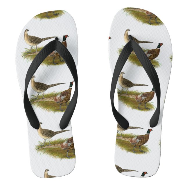 Chanclas Pheasant:  Pareja de Ringneck (Plantilla)